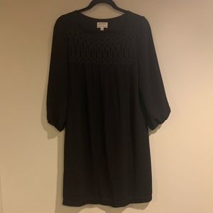 Black Eyelet Detail Dress- Size M